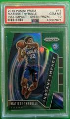 Matisse Thybulle [Green Prizm] #15 Basketball Cards 2019 Panini Prizm Instant Impact Prices
