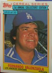 Fernando Valenzuela #10 Baseball Cards 1984 Topps Cereal Series Prices