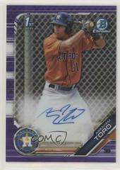 Abraham Toro [Purple Refractor] #CPA-AT Baseball Cards 2019 Bowman Chrome Prospects Autographs Prices