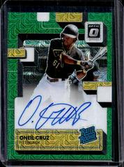 Oneil Cruz [Green Mojo] Baseball Cards 2022 Panini Donruss Optic Rated Rookie Signatures Prices