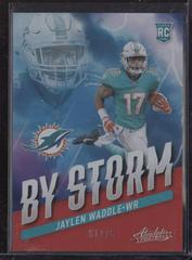 Jaylen Waddle [Red] #BST-6 Football Cards 2021 Panini Absolute By Storm Prices