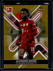 Alphonso Davies [Gold] #126 Soccer Cards 2021 Topps Finest Bundesliga Prices