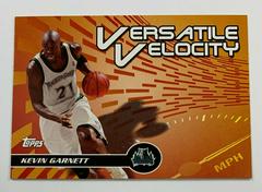Kevin Garnett #VV2 Basketball Cards 2005 Topps Versatile Velocity Prices