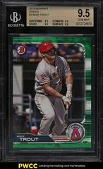 Mike Trout [Green] Baseball Cards 2019 Bowman Prices