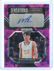 Matas Buzelis [Purple Ice] #SS-MBZ Basketball Cards 2023 Panini Prizm Draft Picks Sensational Signatures Prices