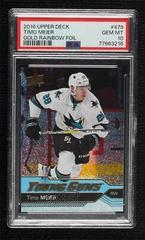 Timo Meier [Gold Rainbow] Hockey Cards 2016 Upper Deck Prices