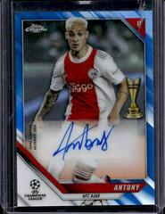 Antony [Blue Refractor] #CA-A Soccer Cards 2021 Topps Chrome UEFA Champions League Autographs Prices