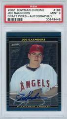 Joe Saunders [Auto. Refractor] Baseball Cards 2002 Bowman Chrome Draft Picks Prices