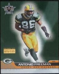 Antonio Freeman [Premiere Date] #34 Football Cards 2001 Pacific Vanguard Prices