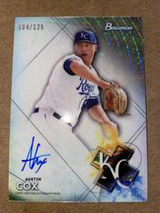 Austin Cox [Wave Refractor] #BSPA-AC Baseball Cards 2021 Bowman Sterling Prospect Autographs Prices