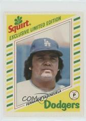 Fernando Valenzuela Baseball Cards 1982 Squirt Prices
