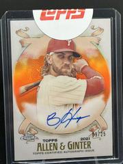 Bryce Harper [Orange Refractor] #AGA-BH Baseball Cards 2021 Topps Allen & Ginter Chrome Autographs Prices