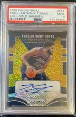Karl Anthony Towns [Gold Prizm] #KAT Basketball Cards 2019 Panini Prizm Signatures Prices