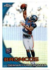 Demaryius Thomas [With Helmet Refractor] Football Cards 2010 Topps Chrome Prices
