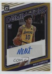 Max Christie [Gold] #RDS-MAX Basketball Cards 2022 Panini Donruss Optic Rookie Dominators Signatures Prices