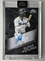 Jazz Chisholm Jr. #SFA-JCJ Baseball Cards 2022 Topps Chrome Black Super Futures Autographs Prices
