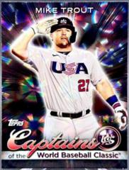 Mike Trout [Black Difractor] Baseball Cards 2023 Topps World Captains of the Classic Prices