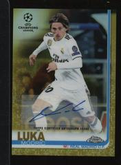 Luka Modric [Autograph Gold Refractor] Soccer Cards 2018 Topps Chrome UEFA Champions League Prices