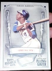 Hank Aaron #HH-8 Baseball Cards 2021 Topps Allen & Ginter Historic Hits Prices