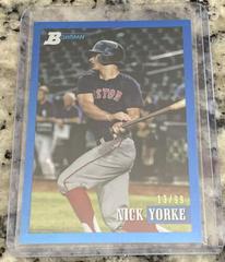 Nick Yorke [Chrome Prospect Blue] Baseball Cards 2021 Bowman Heritage Prices