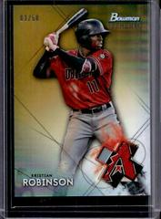 Kristian Robinson [Gold Refractor] #BSP-1 Baseball Cards 2021 Bowman Sterling Prices
