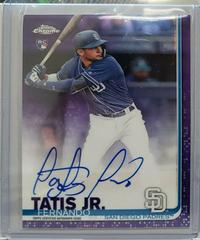 Fernando Tatis Jr. [Purple Refractor] #RA-FT Baseball Cards 2019 Topps Chrome Rookie Autographs Prices