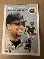Mike Piazza [Blue Background] #150 Baseball Cards 2003 Topps Heritage Prices