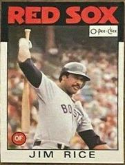 Jim Rice #320 Baseball Cards 1986 O Pee Chee Prices
