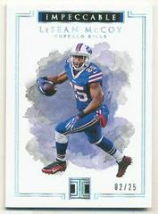 LeSean McCoy [Silver] #12 Football Cards 2017 Panini Impeccable Prices