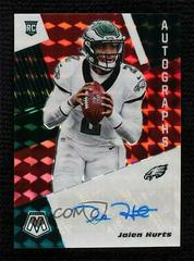 Jalen Hurts [Choice Fusion Red] #RA22 Football Cards 2020 Panini Mosaic Rookie Autographs Prices