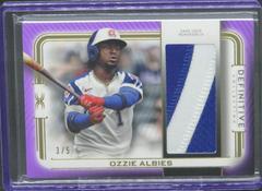 Ozzie Albies Baseball Cards 2023 Topps Definitive Patch Collection Prices