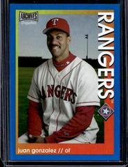 Juan Gonzalez [Blue] #30 Baseball Cards 2022 Topps Archives Snapshots Prices
