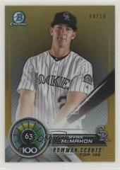 Ryan McMahon [Gold Refractor] #BTP-63 Baseball Cards 2018 Bowman Scouts' Top 100 Prices