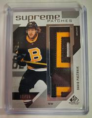 David Pastrnak [Patches] #SP-DP Hockey Cards 2021 SP Game Used Supreme Prices