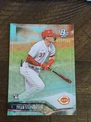 Tyler Stephenson [Aqua Ice Foilboard] Baseball Cards 2021 Bowman Platinum Prices