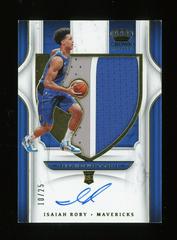 Isaiah Roby [Gold] #CR-IRB Basketball Cards 2019 Panini Crown Royale Rookie Autographs Prices