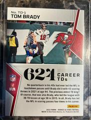Tom Brady [Orange] #TD-1 Football Cards 2022 Panini Rookies & Stars Touchdown Club Prices