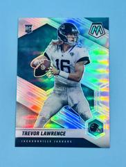 Trevor Lawrence [Silver] #301-V Football Cards 2021 Panini Mosaic Rookie Variations Prices