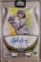 Josh Jung [Gold Trim] Baseball Cards 2023 Topps Chrome Black Ivory Autographs Prices
