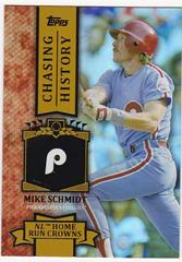 Mike Schmidt [Gold Holofoil] #CH-92 Baseball Cards 2013 Topps Chasing History Prices