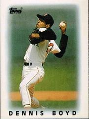 Dennis Boyd #4 Baseball Cards 1986 Topps Mini League Leaders Prices