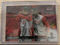 Karim Adeyemi [Red Refractor] Soccer Cards 2020 Stadium Club Chrome UEFA Champions League Prices