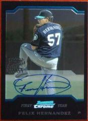 Felix Hernandez [Autograph] Baseball Cards 2004 Bowman Chrome Prices