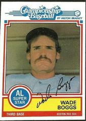 Wade Boggs Baseball Cards 1984 Milton Bradley Prices
