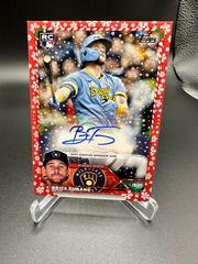 Brice Turang [Red] #HAC-BT Baseball Cards 2023 Topps Holiday Autographs Prices