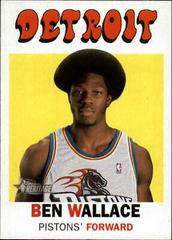 Ben Wallace Basketball Cards 2000 Topps Heritage Prices