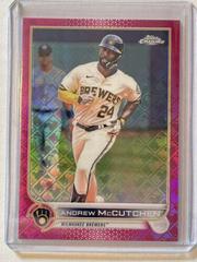 Andrew McCutchen [Pink] #82 Baseball Cards 2022 Topps Chrome Logofractor Prices