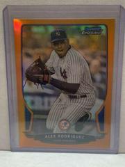 Alex Rodriguez [Orange Refractor] #171 Baseball Cards 2013 Bowman Chrome Prices