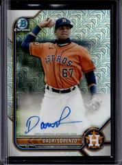 Dauri Lorenzo [Orange Refractor] #BMA-DLZ Baseball Cards 2022 Bowman Chrome Mega Box Mojo Autographs Prices