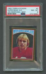 MVP Super Bowl XVI [Joe Montana MVP] #5 Football Cards 1982 Topps Stickers Prices